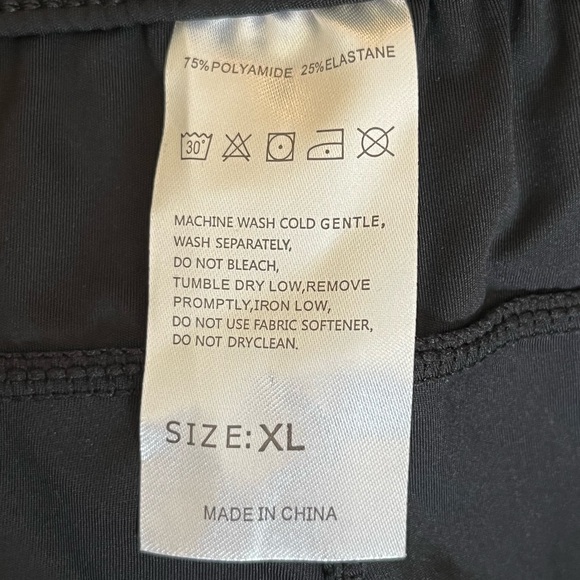 NWOT Black Polyester Jogger Pants - Picture 3 of 3
